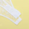 Body blanc en dentelle transparente et armatures (5) Body blanc en dentelle transparente et armatures
