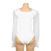 Body blanc opaque à manches bouffantes transparentes (3) Body blanc opaque à manches bouffantes transparentes