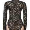 Body chic noir dentelle et manches longues (4) Body chic noir dentelle et manches longues