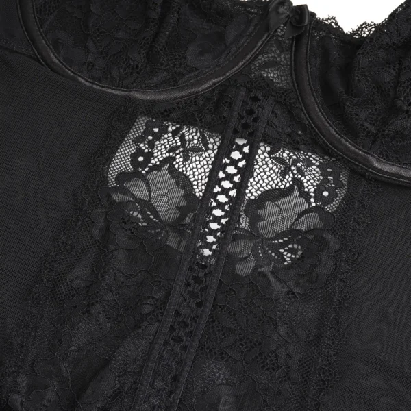 Body dentelle noire à armatures (8) Body dentelle noire à armatures