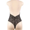 Body en dentelle noir décolleté ouvert (4) Body en dentelle noir décolleté ouvert