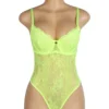 Body en dentelle vert fluo à armatures (3) Body en dentelle vert fluo à armatures