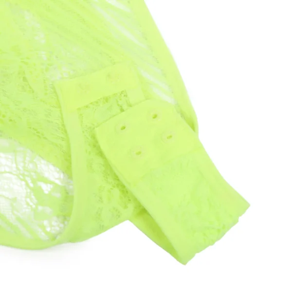 Body en dentelle vert fluo à armatures (4) Body en dentelle vert fluo à armatures
