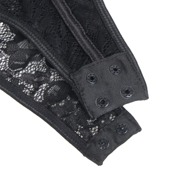 Body noir balconnet en dentelle (4) Body noir balconnet en dentelle