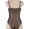 Body noir grande taille en dentelle (4) Body noir grande taille en dentelle