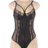 Body noir grande taille en dentelle (5) Body noir grande taille en dentelle