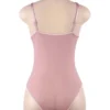 Body rose grande taille en dentelle (3) Body rose grande taille en dentelle