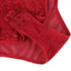 Body rouge grande taille en dentelle (4) Body rouge grande taille en dentelle