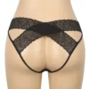 Culotte dos ouvert à bandes croisées noir. (1) Culotte dos ouvert à bandes croisées