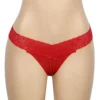 Culotte dos ouvert à bandes croisées rouge (3) Culotte dos ouvert à bandes croisées