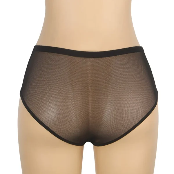 Culotte effet cuir résille et rivets (2) Culotte effet cuir résille et rivets