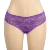 Culotte fendue à volant en dentelle violet (4) Culotte fendue à volant en dentelle
