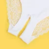 Culotte opaque fendue à dos en dentelle blanc (3) Culotte opaque fendue à dos en dentelle