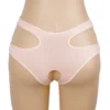 Culotte sexy à découpes et entrejambe ouvert rose (6) Culotte sexy à découpes et entrejambe ouvert