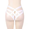 Culotte sexy à lanières croisées blanc (3) Culotte sexy à lanières croisées