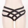 Culotte sexy à lanières croisées noir (3) Culotte sexy à lanières croisées