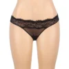 Culotte sexy dos ouvert à doubles lanières (noir) (4) Culotte sexy dos ouvert à doubles lanières