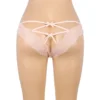 Culotte sexy dos ouvert à doubles lanières (rose) (4) Culotte sexy dos ouvert à doubles lanières