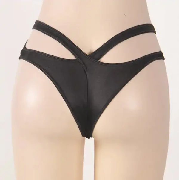 Culotte taille basse à doubles lanières (5) Culotte taille basse à doubles lanières