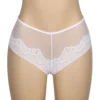 Culotte transparente résille et fleurs blanc (6) Culotte transparente résille et fleurs