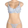 Ensemble lingerie bleu fleurs et transparence (5) Ensemble lingerie bleu fleurs et transparence