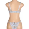 Ensemble lingerie bleu fleurs et transparence (7) Ensemble lingerie bleu fleurs et transparence