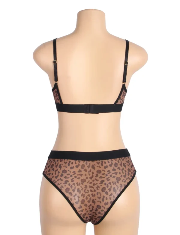 Ensemble lingerie léopard haut triangle et culotte haute (6) Ensemble lingerie léopard triangle et culotte haute