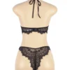Ensemble lingerie noire dos nu en dentelle (3) Ensemble lingerie noire dos nu en dentelle