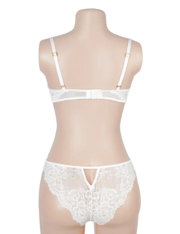 Ensemble lingerie sexy blanc en dentelle (3) Ensemble lingerie sexy blanc en dentelle