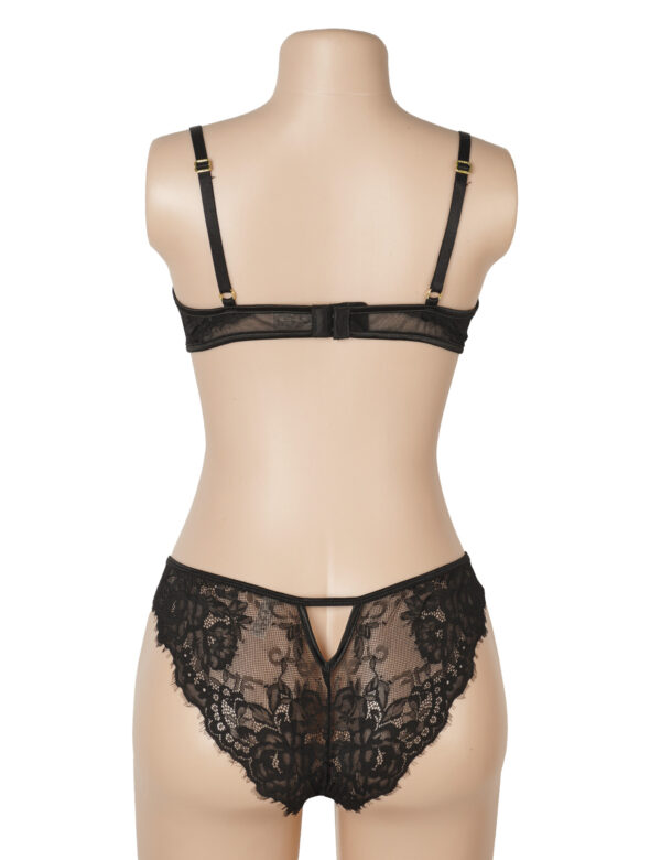 Ensemble lingerie sexy noir en dentelle (4) Ensemble lingerie sexy noir en dentelle