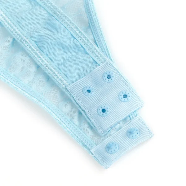 Guêpière bleu ciel en dentelle (5) Guêpière bleu ciel en dentelle