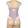Guêpière lilas en dentelle et volants (6) Guêpière lilas en dentelle et volants