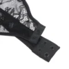 Guêpière noire à nœuds satinés et dentelle (4) Guêpière noire à nœuds satinés et dentelle