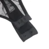 Guêpière noire transparente en dentelle et résille (6) Guêpière noire transparente en dentelle et résille