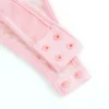 Guêpière rose et blanche en dentelle avec jarretières (6) Guêpière rose et blanche en dentelle avec jarretières