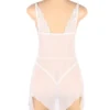 Nuisette ouverte blanche transparente (5) Nuisette ouverte blanche transparente