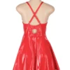 Nuisette rouge effet cuir brillant (3) Nuisette rouge effet cuir brillant