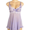 Nuisette violet pastel et broderies blanches (8) Nuisette violet pastel et broderies blanches