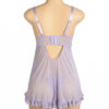 Nuisette violet pastel et broderies blanches (9) Nuisette violet pastel et broderies blanches