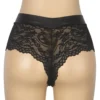 Shorty en dentelle cuir et rivets (2) Shorty en dentelle cuir et rivets