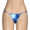 String effet cuir bleu clair (1) String effet cuir