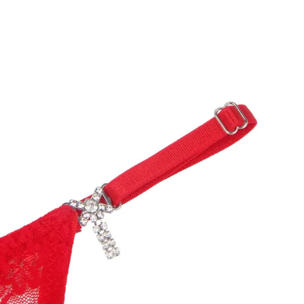 String en dentelle à bijoux rouge (3) String en dentelle à bijoux