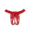 String fendu en dentelle à bijoux perles rouge (4) String fendu en dentelle à bijoux perles