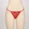 String ficelle en dentelle rouge (1) String ficelle en dentelle