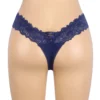 String sexy en dentelle nœuds et lacets bleu (1) String sexy en dentelle nœuds et lacets