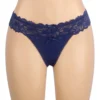 String sexy en dentelle nœuds et lacets bleu (3) String sexy en dentelle nœuds et lacets