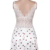 nuisette blanche dentelle et motifs coeurs (4) Nuisette blanche dentelle et motifs cœurs