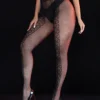 Collants noir originaux en résille motifs petits noeuds (5) Collants noirs originaux en résille motifs petits nœuds