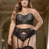 Ensemble bustier sans bretelles gris argenté et porte-jarretelles (1) Ensemble bustier sans bretelles gris argenté et porte-jarretelles