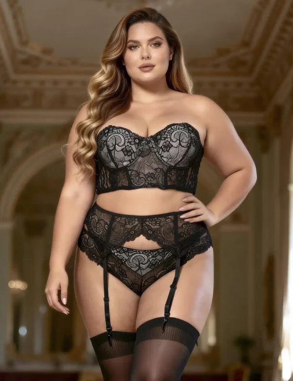 Ensemble bustier sans bretelles gris argenté et porte-jarretelles (1) Ensemble bustier sans bretelles gris argenté et porte-jarretelles